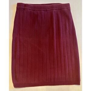 VTG Banana Republic Safari & Travel 100% Cotton Pencil Skirt 70s Sz 29 Wine